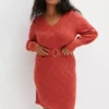 Knitted Tie Dress -Lush Fit Store Knitted Tie Dress925723FRSB