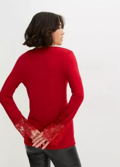 Lace Cuff Top -Lush Fit Store Lace Cuff Top945943FRSP W01