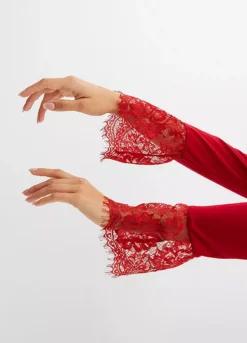 Lace Cuff Top -Lush Fit Store Lace Cuff Top945943FRSP W03