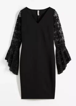 Lace Sleeve Party Dress -Lush Fit Store Lace Sleeve Party Dress905994FRSC