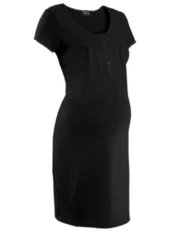 Lace Trim Maternity Nightie -Lush Fit Store Lace Trim Maternity Nightie943160FRSC