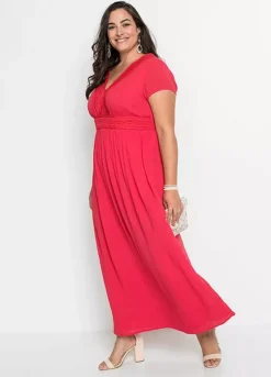 Lace Trim Maxi Dress