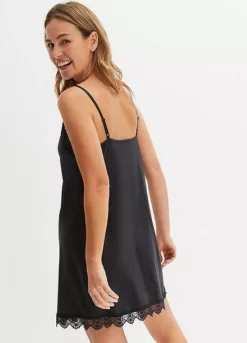 Lace Trim Nightie -Lush Fit Store Lace Trim Nightie919229FRSP W02