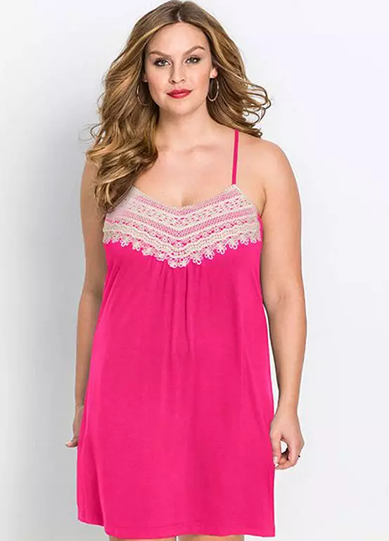 Lace Trim Summer Mini Dress 3 Lace Trim Summer Mini Dress