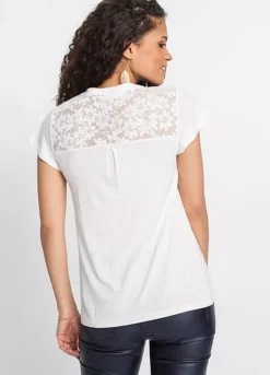 Lacy Henley Shirt -Lush Fit Store Lacy Henley Shirt945725FRSP W02