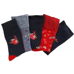 Ladies Pack Of 5 Socks In A Blue Floral Gift Box 11 Ladies Pack Of 5 Socks In A Blue Floral Gift Box -Lush Fit Store Ladies Pack of 5 Socks in a Blue Floral Gift Box27K192FRSP W04