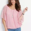Layered Chiffon Blouse -Lush Fit Store Layered Chiffon Blouse961513FRSP