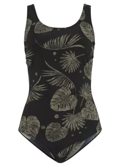 Leaf Print Shaper Swimsuit -Lush Fit Store Leaf Print Shaper Swimsuit925667FRSC