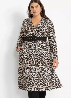 Leopard Print Midi Dress