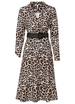 Leopard Print Midi Dress -Lush Fit Store Leopard Print Midi Dress970254FRSC