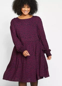 Leopard Print Tiered Dress