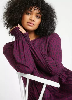 Leopard Print Tiered Dress -Lush Fit Store Leopard Print Tiered Dress962677FRSB W02