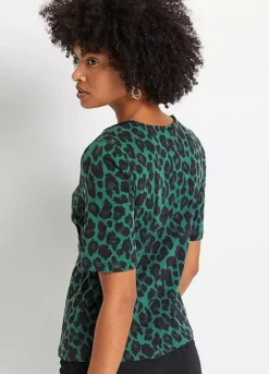 Leopard Print Top -Lush Fit Store Leopard Print Top906924FRSP W01