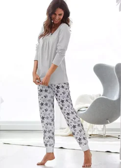 Long Printed Pyjamas -Lush Fit Store Long Printed Pyjamas952486FRSL