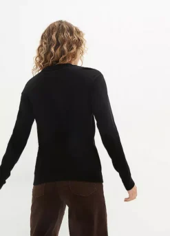 Long Sleeve Polo Top -Lush Fit Store Long Sleeve Polo Top939541FRSP W01