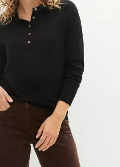 Long Sleeve Polo Top -Lush Fit Store Long Sleeve Polo Top939541FRSP W02