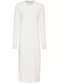 Long Sleeve Side Zip Fastening Knitted Dress -Lush Fit Store Long Sleeve Side Zip Fastening Knitted Dress918946FRSC