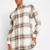 Longline Check Shirt -Lush Fit Store Longline Check Shirt968250FRSP