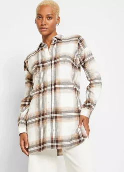Longline Check Shirt
