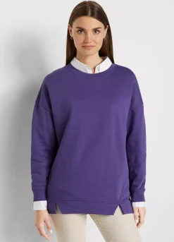 Longline Round Neck Sweatshirt