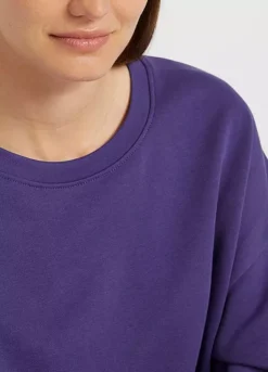 Longline Round Neck Sweatshirt -Lush Fit Store Longline Round Neck Sweatshirt974413FRSP W02