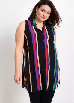 Longline Sleeveless Blouse