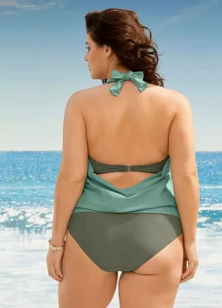 Loose Fit V-Neck Tankini -Lush Fit Store Loose Fit V Neck Tankini921845FRSB W01