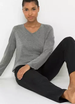 Loose V-Neck Pyjamas 11 Loose V-Neck Pyjamas -Lush Fit Store Loose V Neck Pyjamas977211FRSP W03