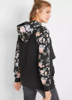 Maternity Floral Hoodie -Lush Fit Store Maternity Floral Hoodie923767FRSP W01