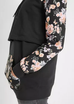 Maternity Floral Hoodie -Lush Fit Store Maternity Floral Hoodie923767FRSP W03