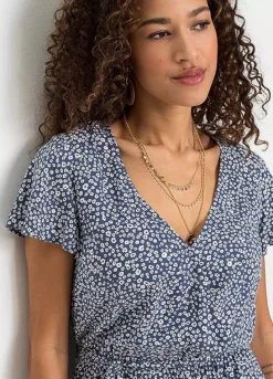 Millefleurs Wrap Dress -Lush Fit Store Millefleurs Wrap Dress958644FRSP W02