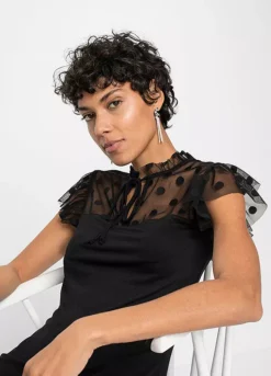 Net Yoke Dress -Lush Fit Store Net Yoke Dress947946FRSP W03