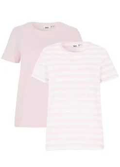 Pack Of 2 Crew Neck Stripe T-Shirts