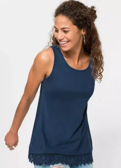 Pack Of 2 Lace Trim Tops -Lush Fit Store Pack of 2 Lace Trim Tops954395FRSP W01