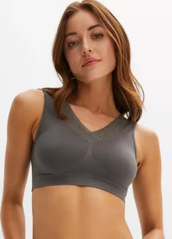 Pack Of 2 Non-Wired Seamless Bralettes -Lush Fit Store Pack of 2 Non Wired Seamless Bralettes948600FRSP W01