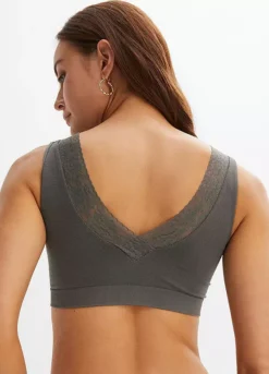 Pack Of 2 Non-Wired Seamless Bralettes -Lush Fit Store Pack of 2 Non Wired Seamless Bralettes948600FRSP W02