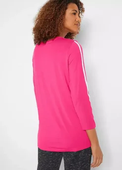 Pack Of 2 Three Quarter Length Sleeve Tops -Lush Fit Store Pack of 2 Three Quarter Length Sleeve Tops930816FRSP W02