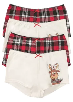 Pack Of 4 Christmas Shorts