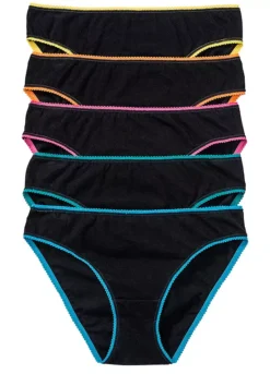 Pack Of 5 Black Briefs