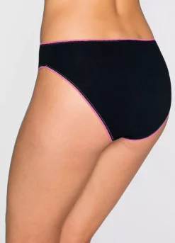 Pack Of 5 Black Briefs -Lush Fit Store Pack of 5 Black Briefs920589FRSP W02