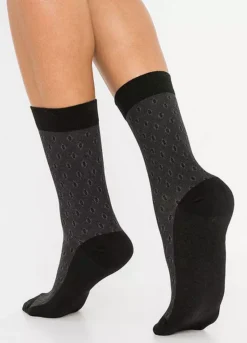 Pack Of 5 Pairs Of Patterned Socks -Lush Fit Store Pack of 5 Pairs of Patterned Socks944660FRSC W02