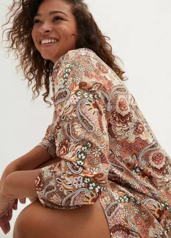 Paisley Print A-Line Midi Dress -Lush Fit Store Paisley Print A Line Midi Dress941559FRSB W02