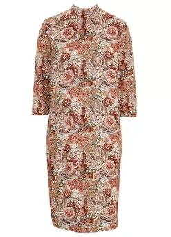 Paisley Print A-Line Midi Dress -Lush Fit Store Paisley Print A Line Midi Dress941559FRSC