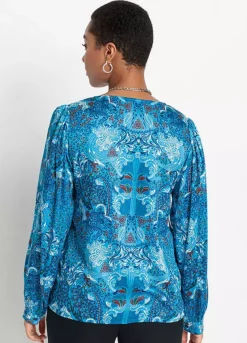 Paisley Print Blouse -Lush Fit Store Paisley Print Blouse950321FRSP W01