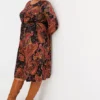 Paisley Print Jersey Dress