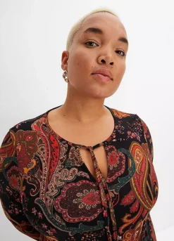 Paisley Print Jersey Dress -Lush Fit Store Paisley Print Jersey Dress942580FRSB W02