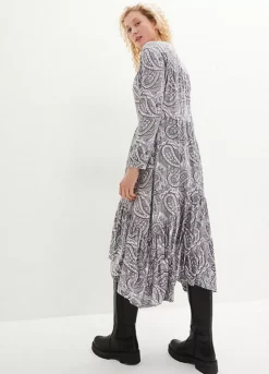 Paisley Print Jersey Midi Dress -Lush Fit Store Paisley Print Jersey Midi Dress958270FRSP W01
