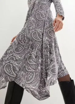Paisley Print Jersey Midi Dress -Lush Fit Store Paisley Print Jersey Midi Dress958270FRSP W02