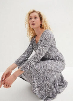 Paisley Print Jersey Midi Dress -Lush Fit Store Paisley Print Jersey Midi Dress958270FRSP W03