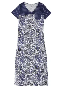 Paisley Print Nightie -Lush Fit Store Paisley Print Nightie975888FRSC